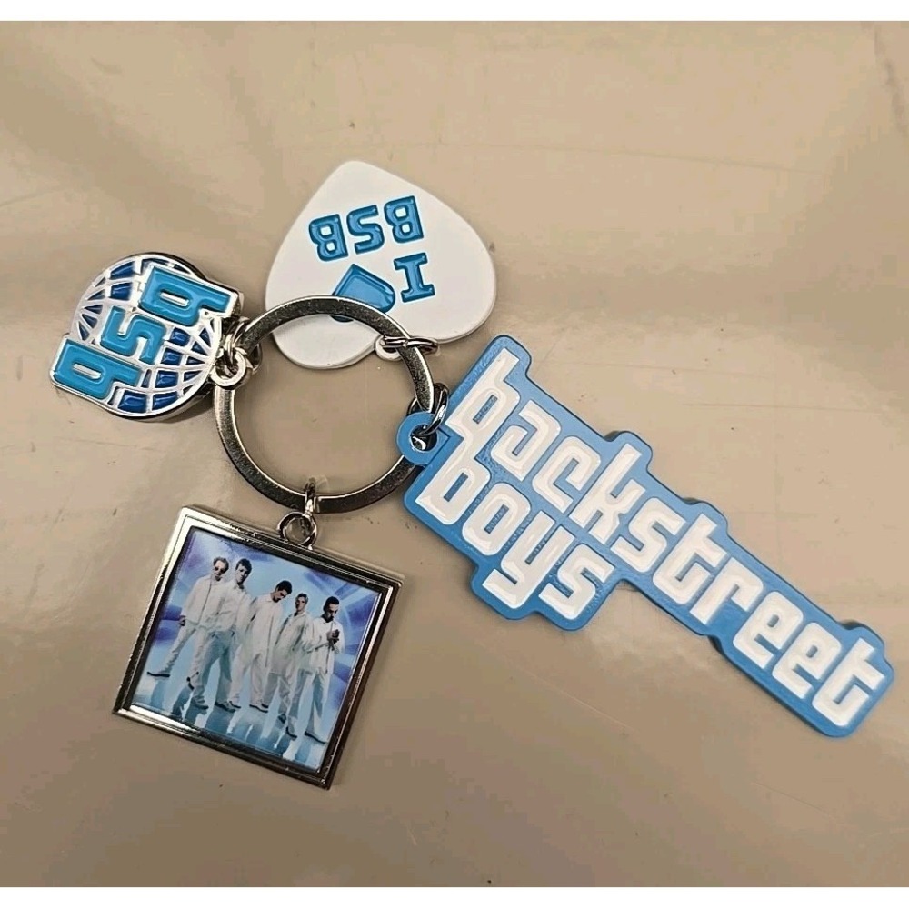 Backstreet Boys 2025 - 4 Charm Keychain - Into The Millennium, Sphere Las‎ Vegas